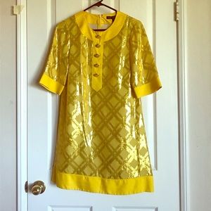 70’s style yellow and gold Marc Jacobs dress